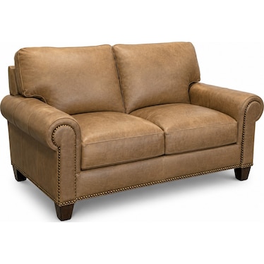 Italian Leather Loveseat