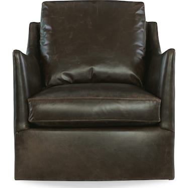 Cade Leather Swivel Chair