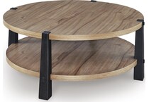light brown black occasional tables   