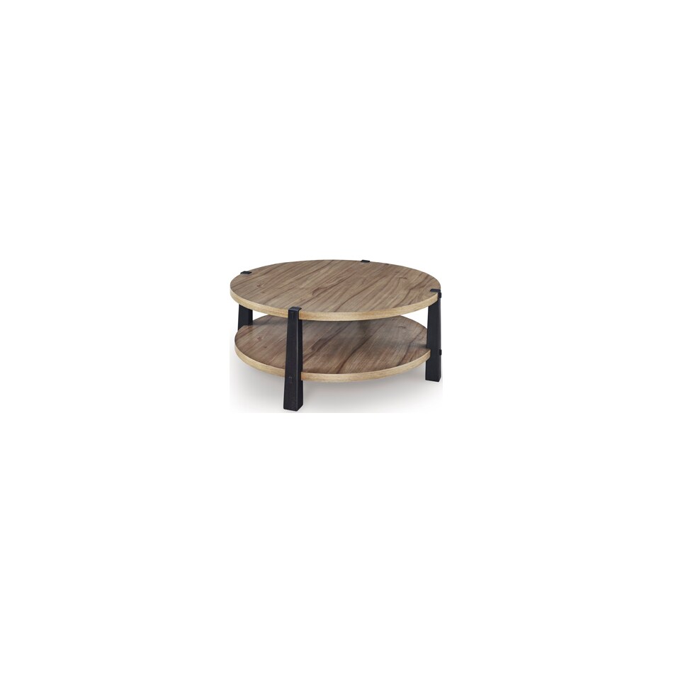 light brown black occasional tables   
