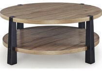 light brown black occasional tables   