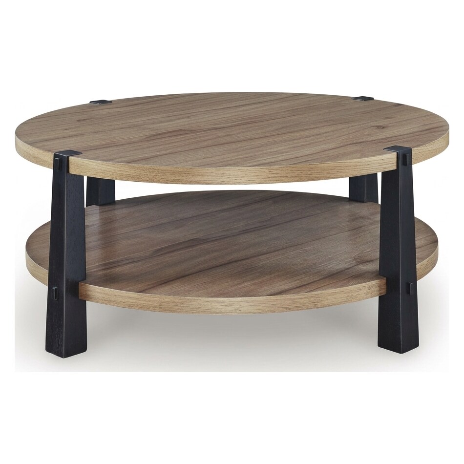 light brown black occasional tables   