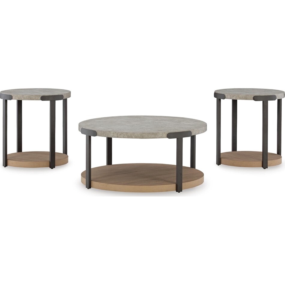 light brown occasional tables   