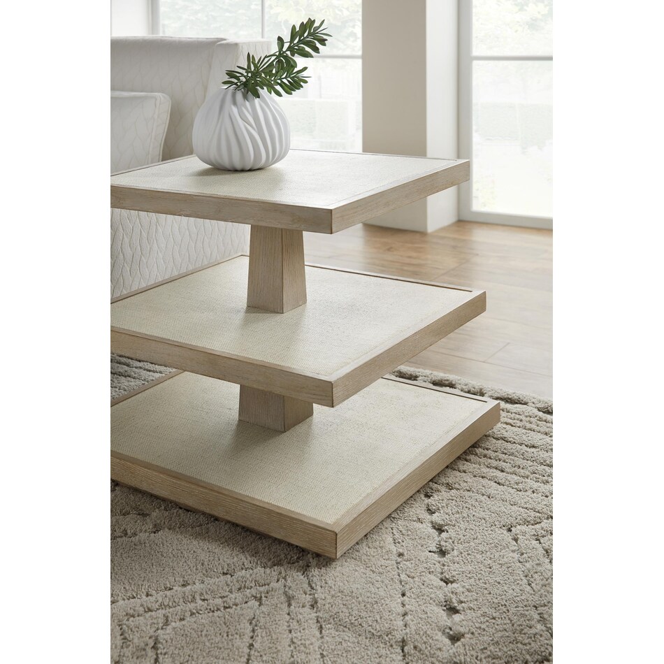 light wood occasional tables   