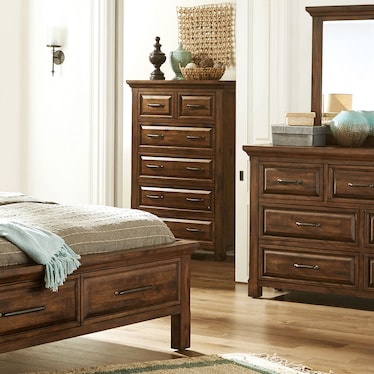 Hillcrest 6 Drawer Chest - Chestnut