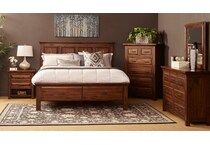 mahogany bedroom   