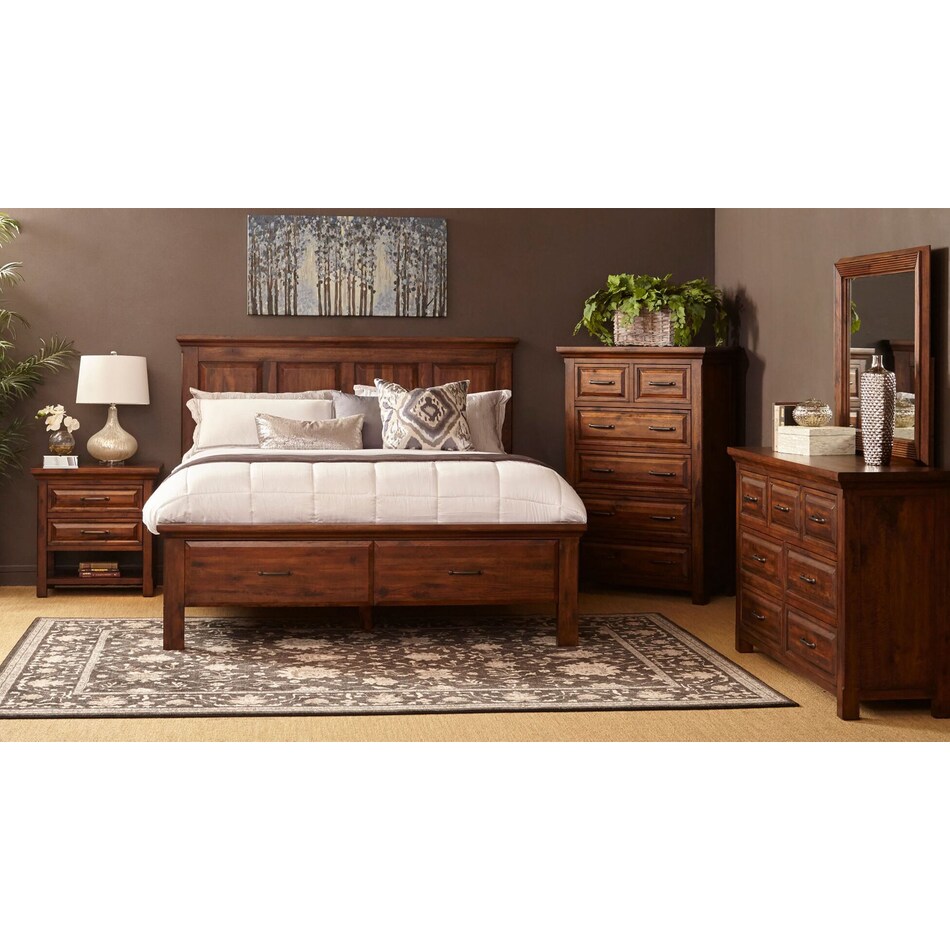 mahogany bedroom   