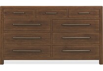 medium wood bedroom   