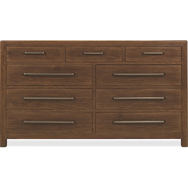 Driftwood Nine-Drawer Dresser