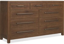 medium wood bedroom   