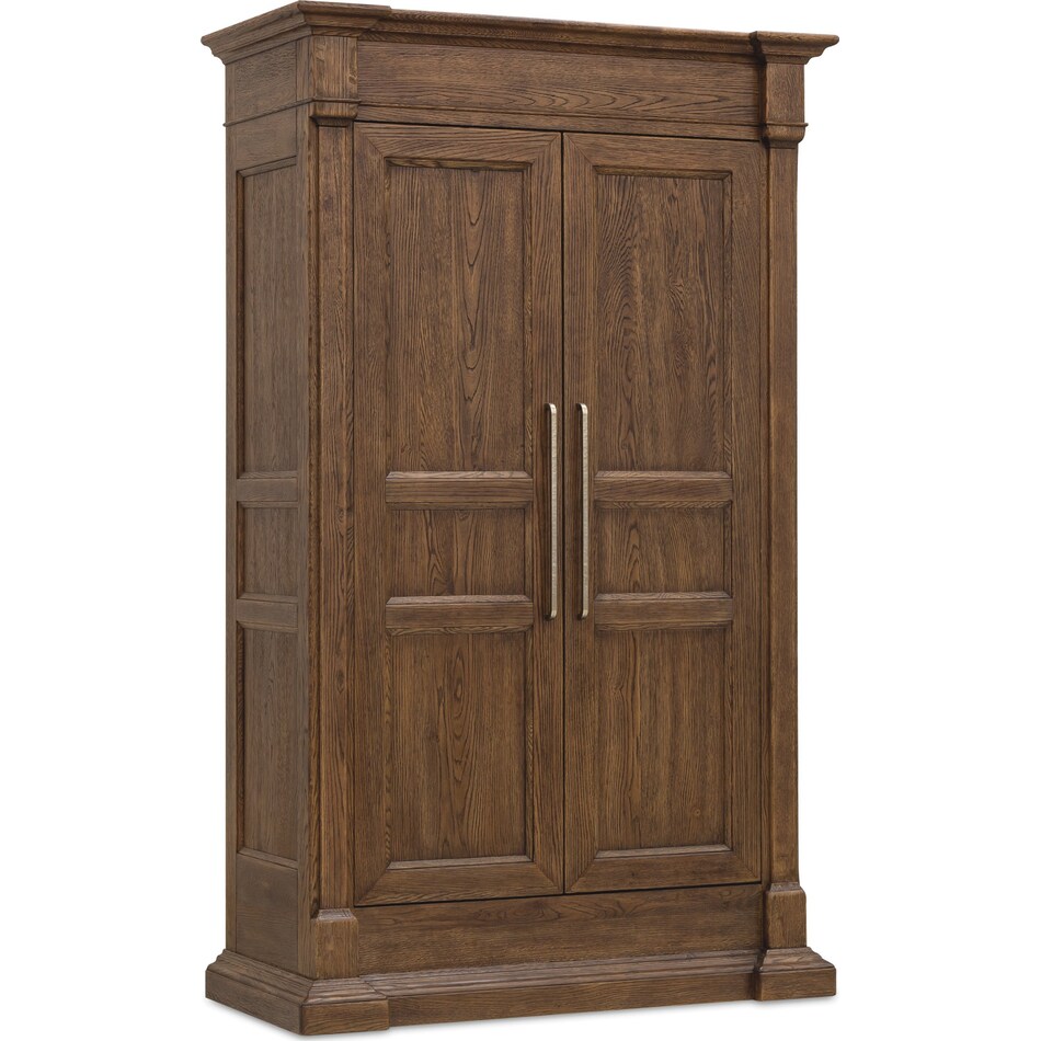medium wood bedroom   