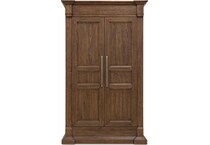 medium wood bedroom   