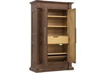 medium wood bedroom   