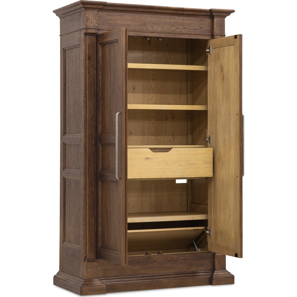 medium wood bedroom   