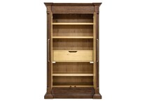 medium wood bedroom   