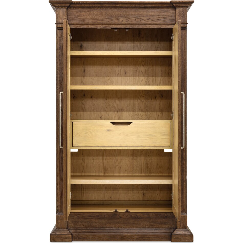 medium wood bedroom   