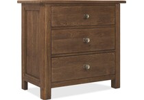 medium wood bedroom   