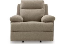 mocha fabric recliners   