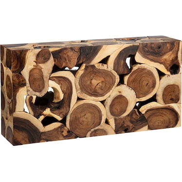 Crestview Rustic Teak Console Table