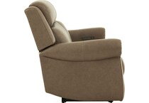 neutral leather recliner   