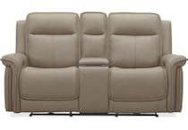neutral leather upholstery   