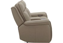 neutral leather upholstery   