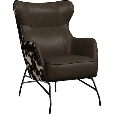 Accent Chair - Brown / Cow Print