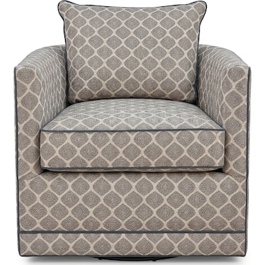 Swivel Chair with Contrast Welt