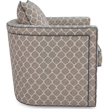 Swivel Chair with Contrast Welt