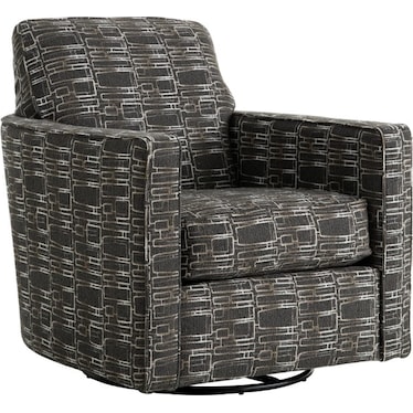 Bri Swivel Chair - Quandra Shadow