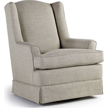 Natasha Fabric Swivel Glider Chair