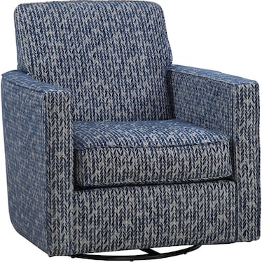Bowmore Swivel Chair - Bowmore Dark Navy