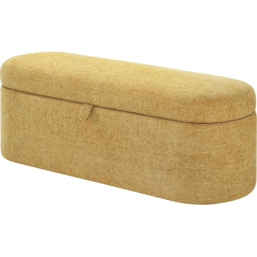 Philipa Storage Bench- Gold Tweed