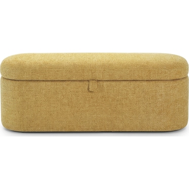 Philipa Storage Bench- Gold Tweed