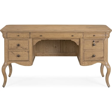 64" Half Pedestal Desk