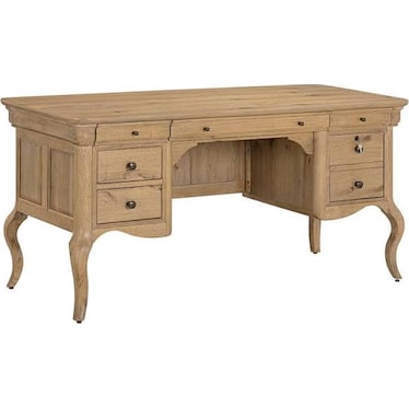 64" Half Pedestal Desk