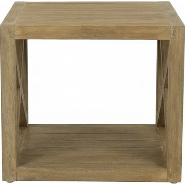 Coastal Teak X End Table