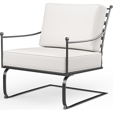 Wrought Iron Club Rocking Chair