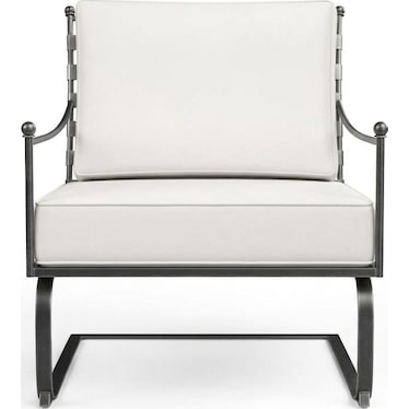 Wrought Iron Club Rocking Chair