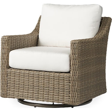 Outdoor Wicker Swivel Glider