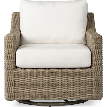 Outdoor Wicker Swivel Glider