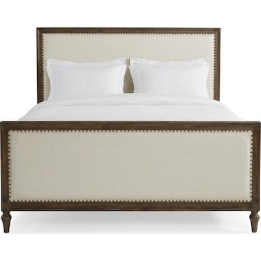 Milano Upholstered Panel Bed-Queen