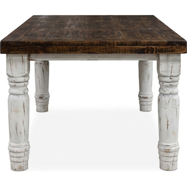 6' Dining Table - Distressed White