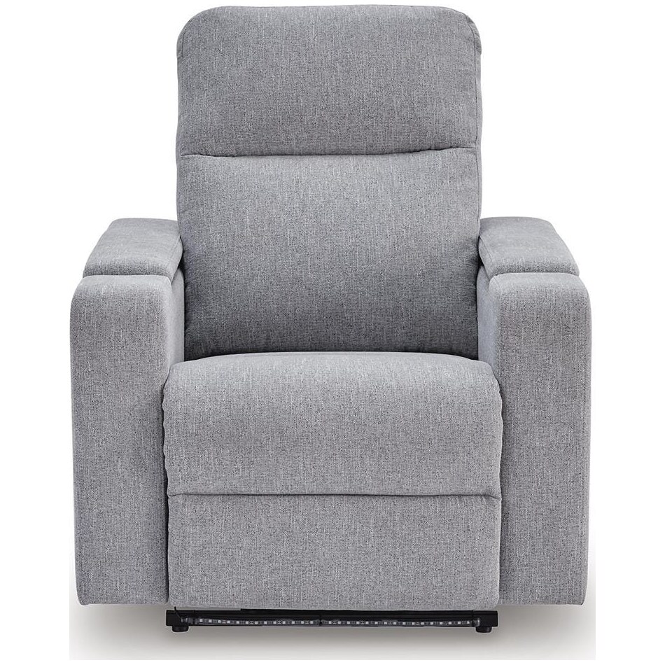 pewter fabric recliners   
