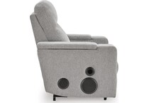 pewter fabric recliners   