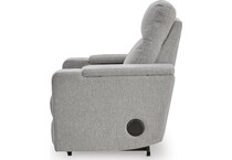 pewter fabric recliners   