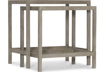 pewter occasional tables   