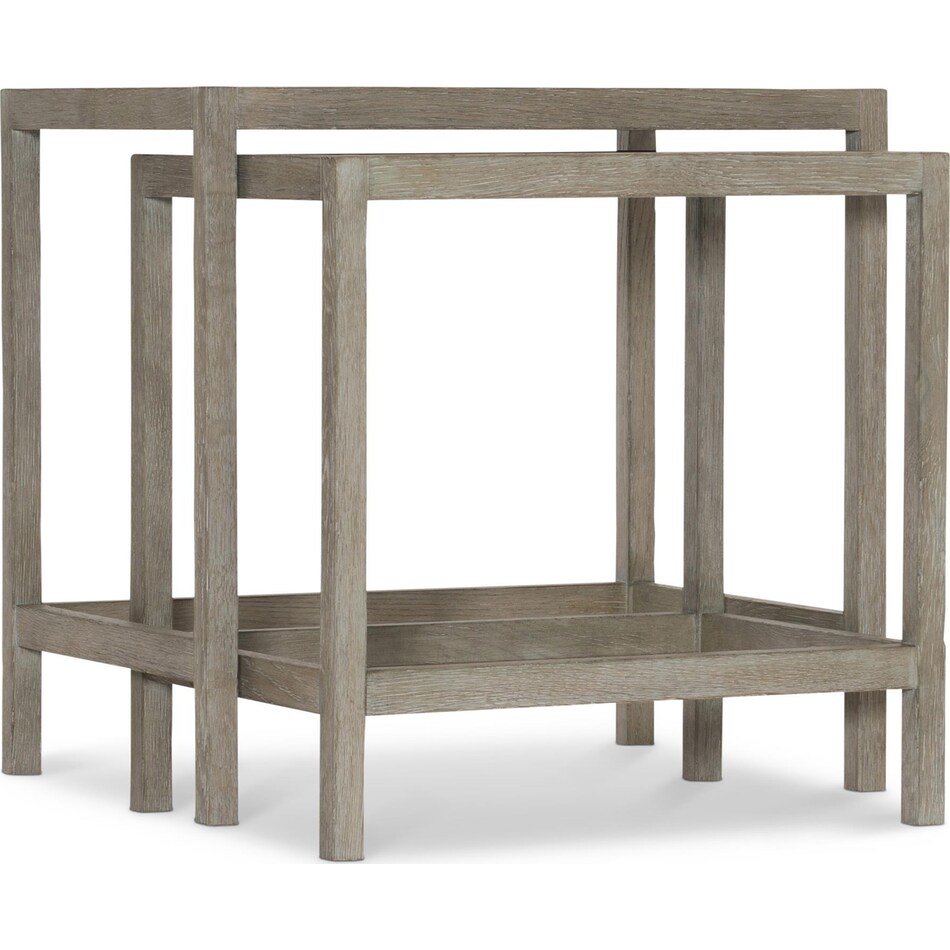 pewter occasional tables   