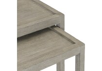 pewter occasional tables   