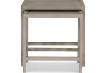 pewter occasional tables   